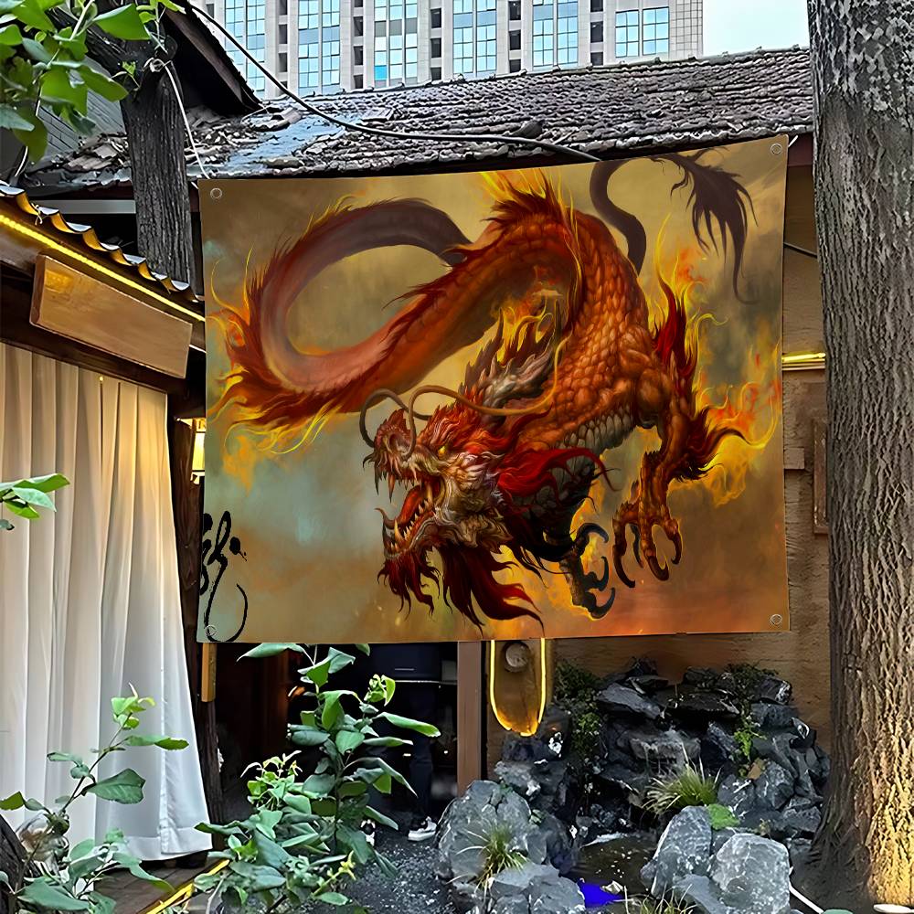 Gaming Accessories Banner - Chinese Dragon Gaming Accessories Printed Large