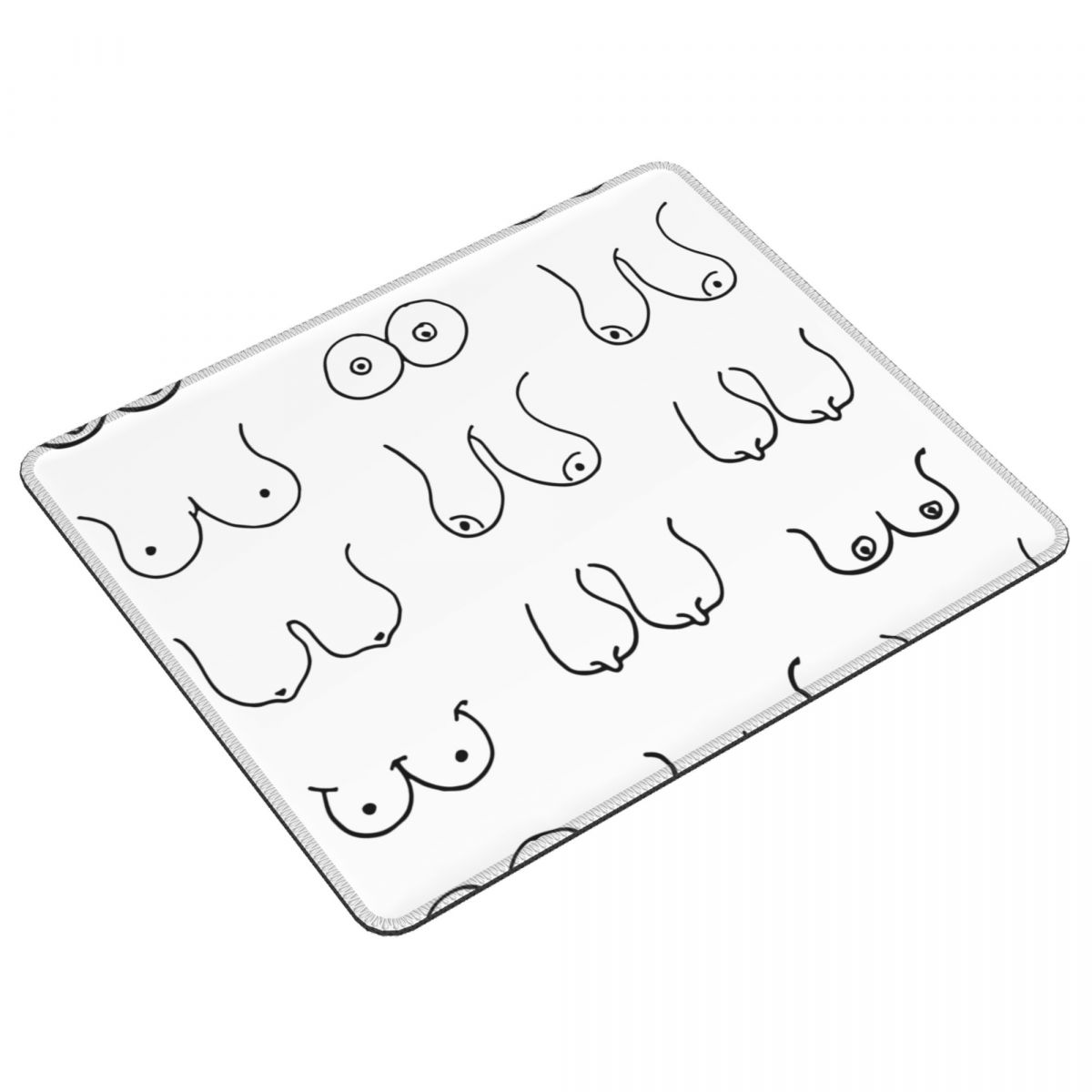 Gaming Accessories Drawing - Black And White Tits Drawing Mouse