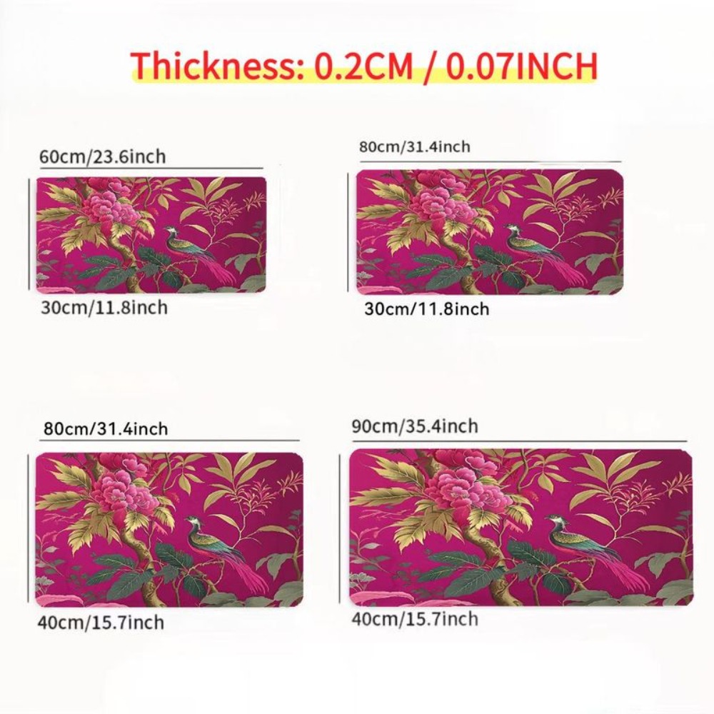 Bright pink flower and bird pa - Gaming Accessories Pink review and price
