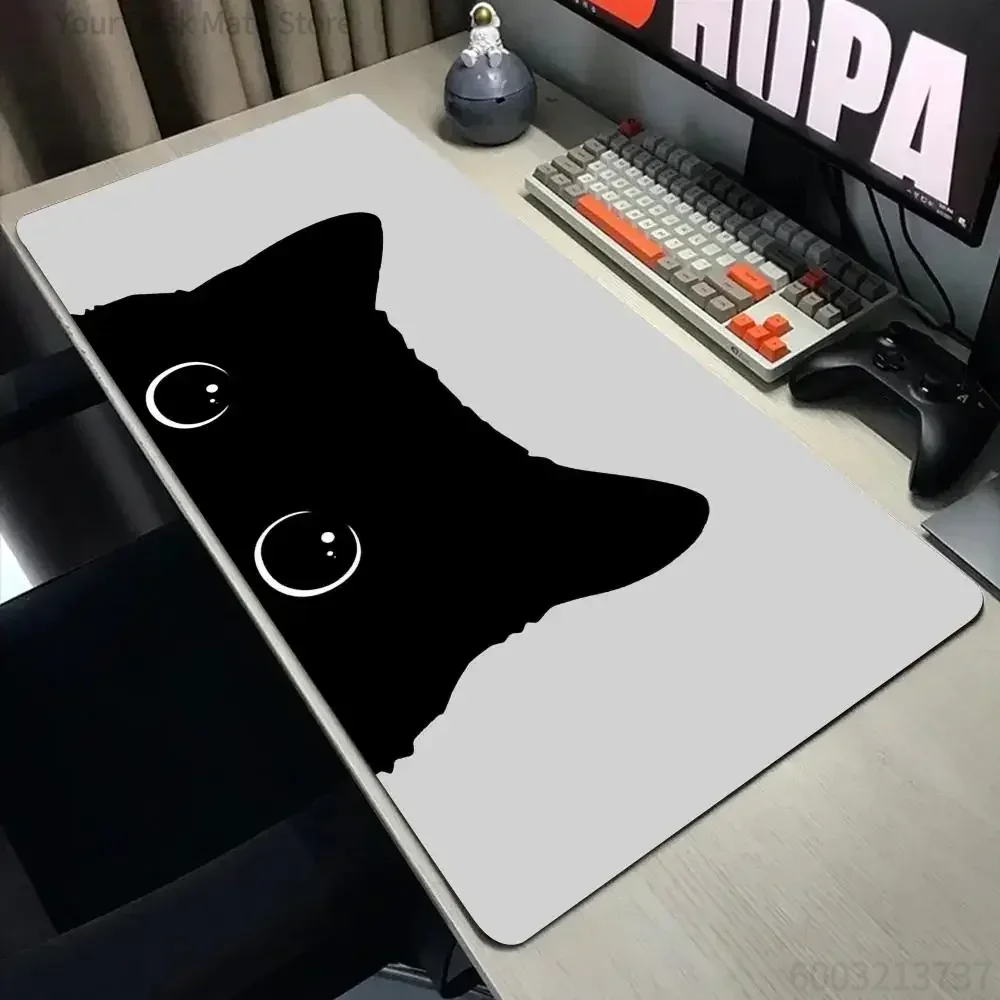 Funny black cat Mouse Pads Cut - Gaming Accessories Companies review and price