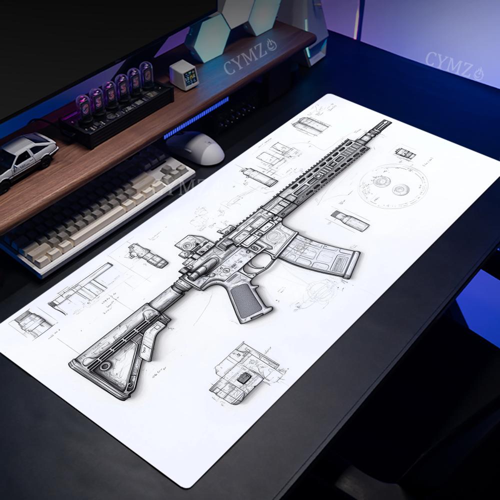 AR Rifle and Parts Drawings La - Gaming Accessories Drawing review and price