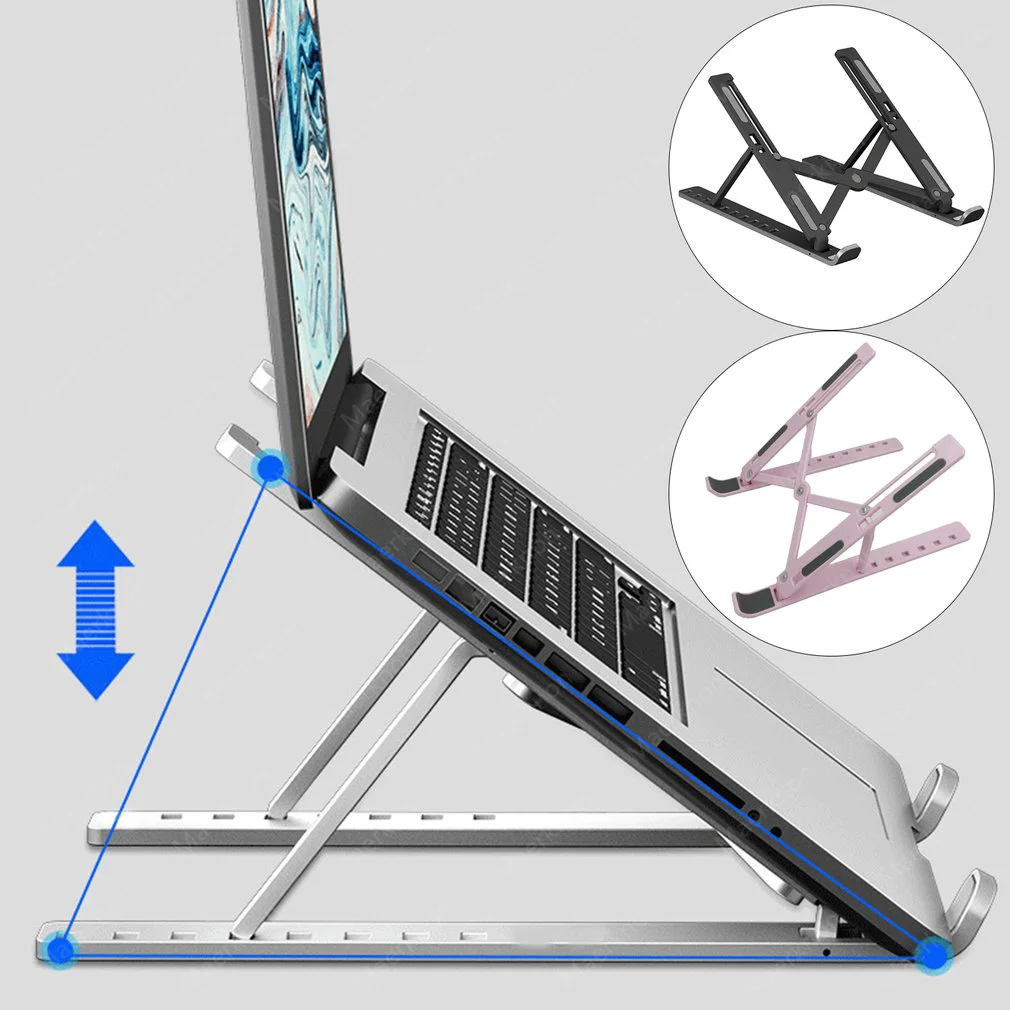 Laptop Stand Portable Foldable - Gaming Accessories Pink review and price