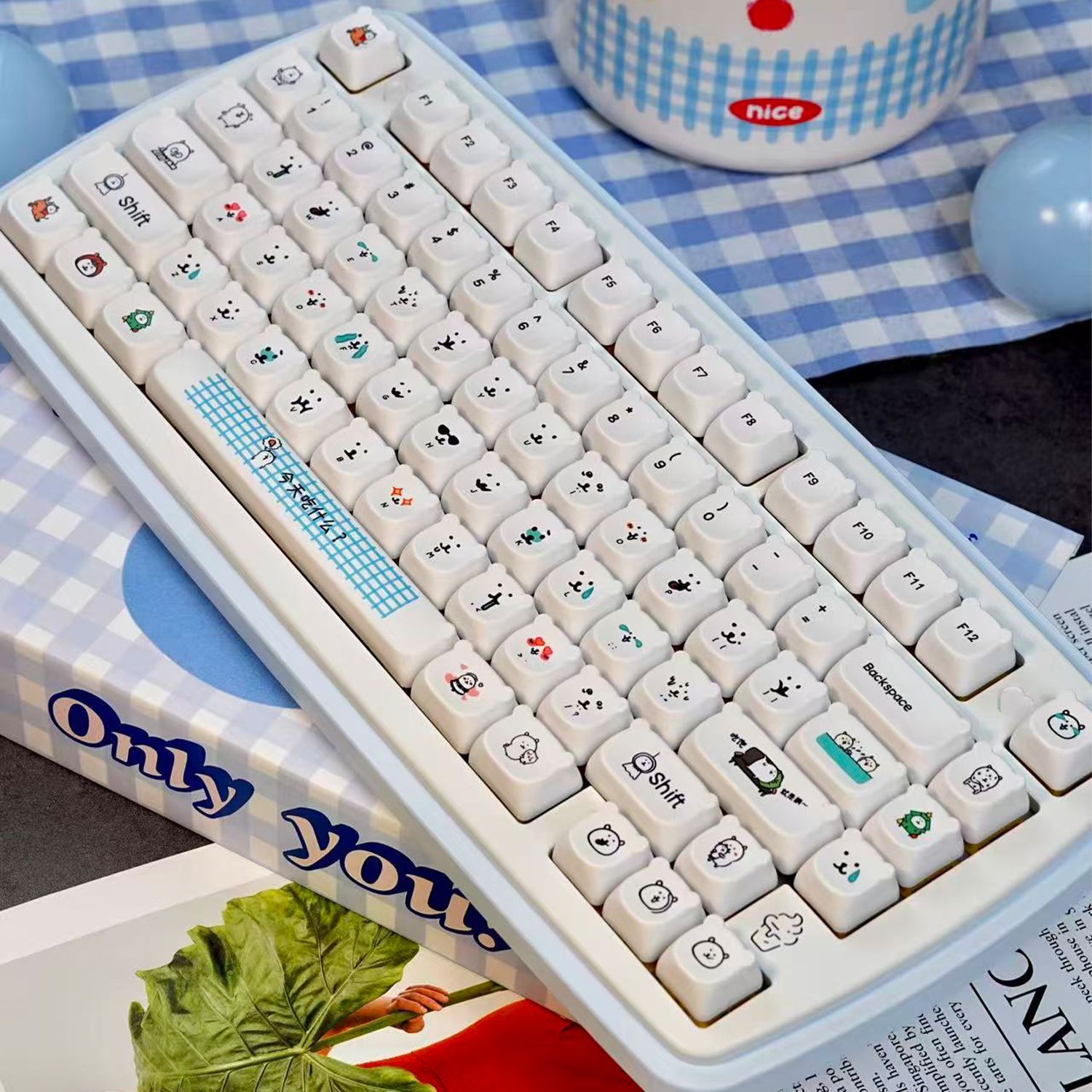 Kawaii Cartoon Joke Bear PBT K - Gaming Accessories Japan review and price