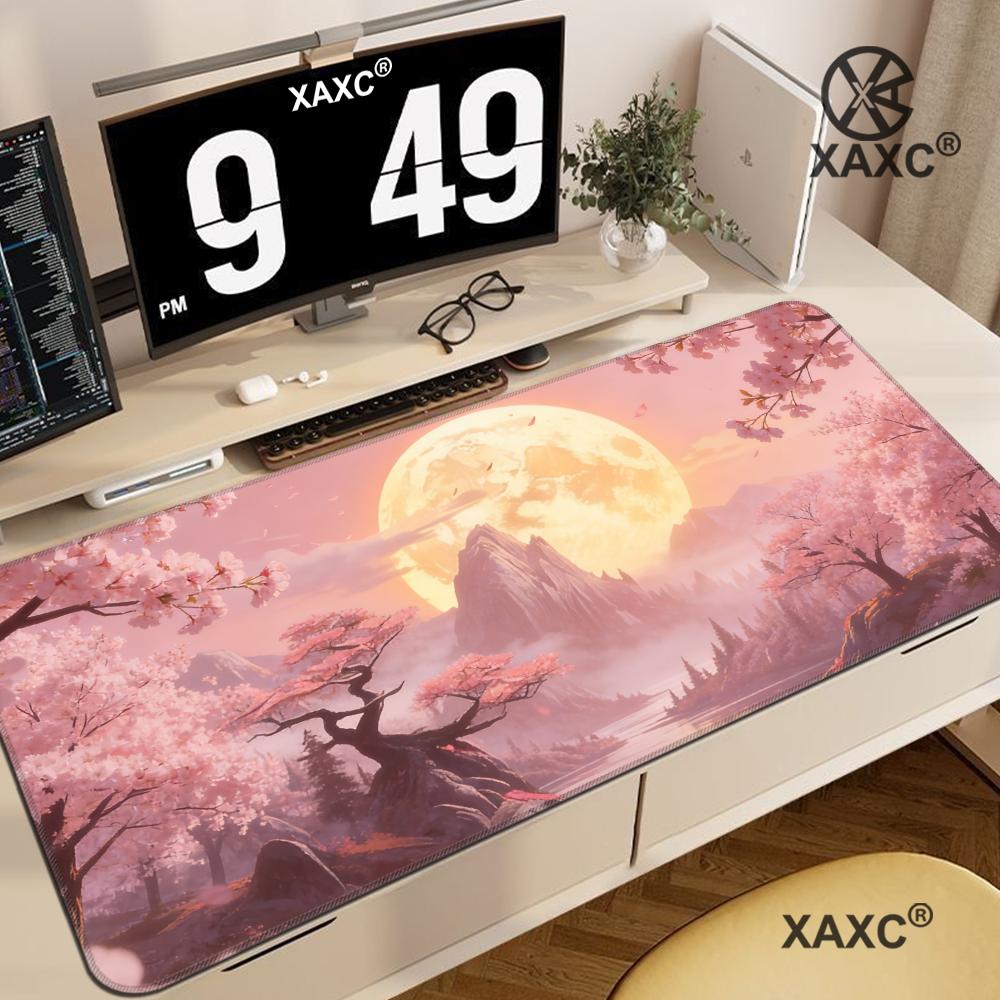 Pink Sakura Anime XXL Mousepad - Gaming Accessories Pink review and price