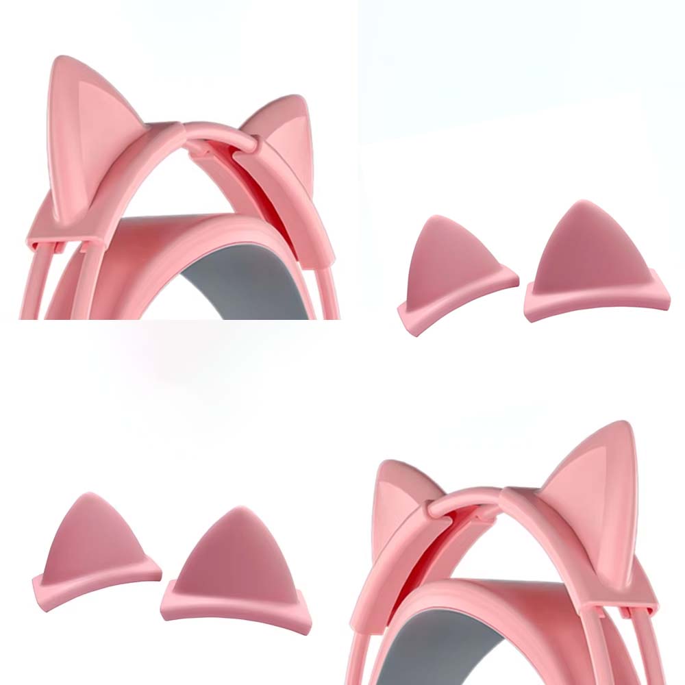 Pink Silicone Cat Ears Pendant - Gaming Accessories Pink review and price