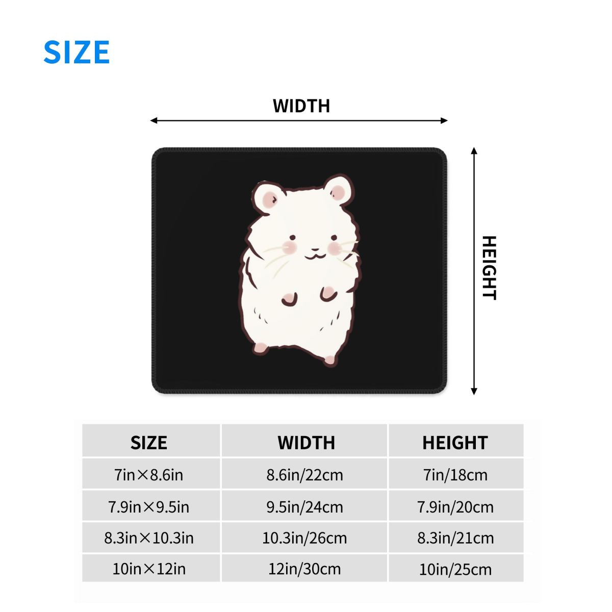 Multi-size Mouse Pad Cute Hams - Gaming Accessories Drawing review and price